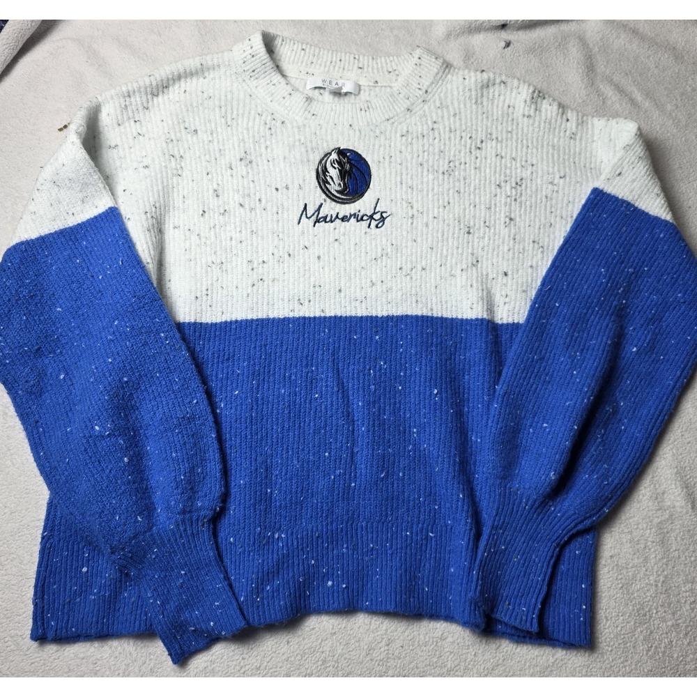 WEAR by Erin Andrews Dallas Mavericks Womens Knit Sweater NBA NWOT